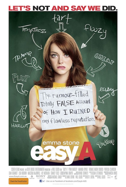 Emma Stone Easy A poszteren