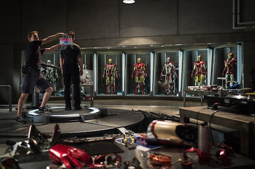Iron Man 3 backstage kép