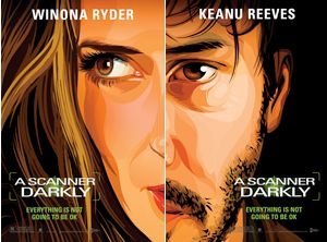Scanner Darkly poszterek, Winona Ryder, Keanu Reeves