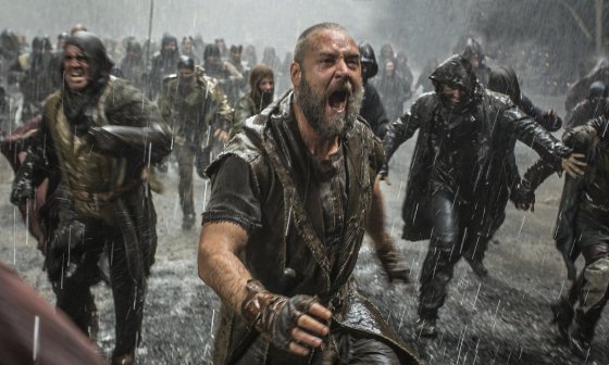 Russell Crowe as Noah in the Rain